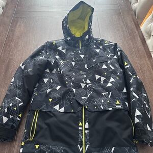 Teen Boys (18) Obermeyer Yellow and Black Teen Jacket